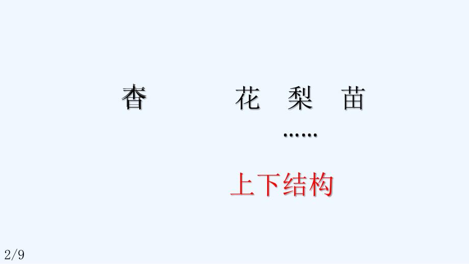 语文人教版二年级上册生字表（一）——《汉字的结构》教学课件_第3页