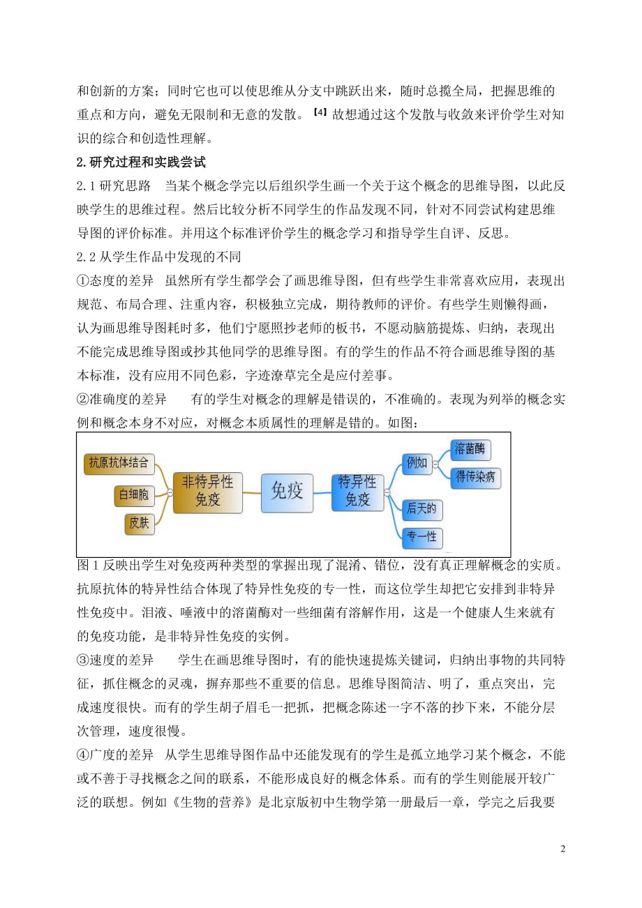 思维导图在初中生物学科概念学习评价中的价值初探5_第2页