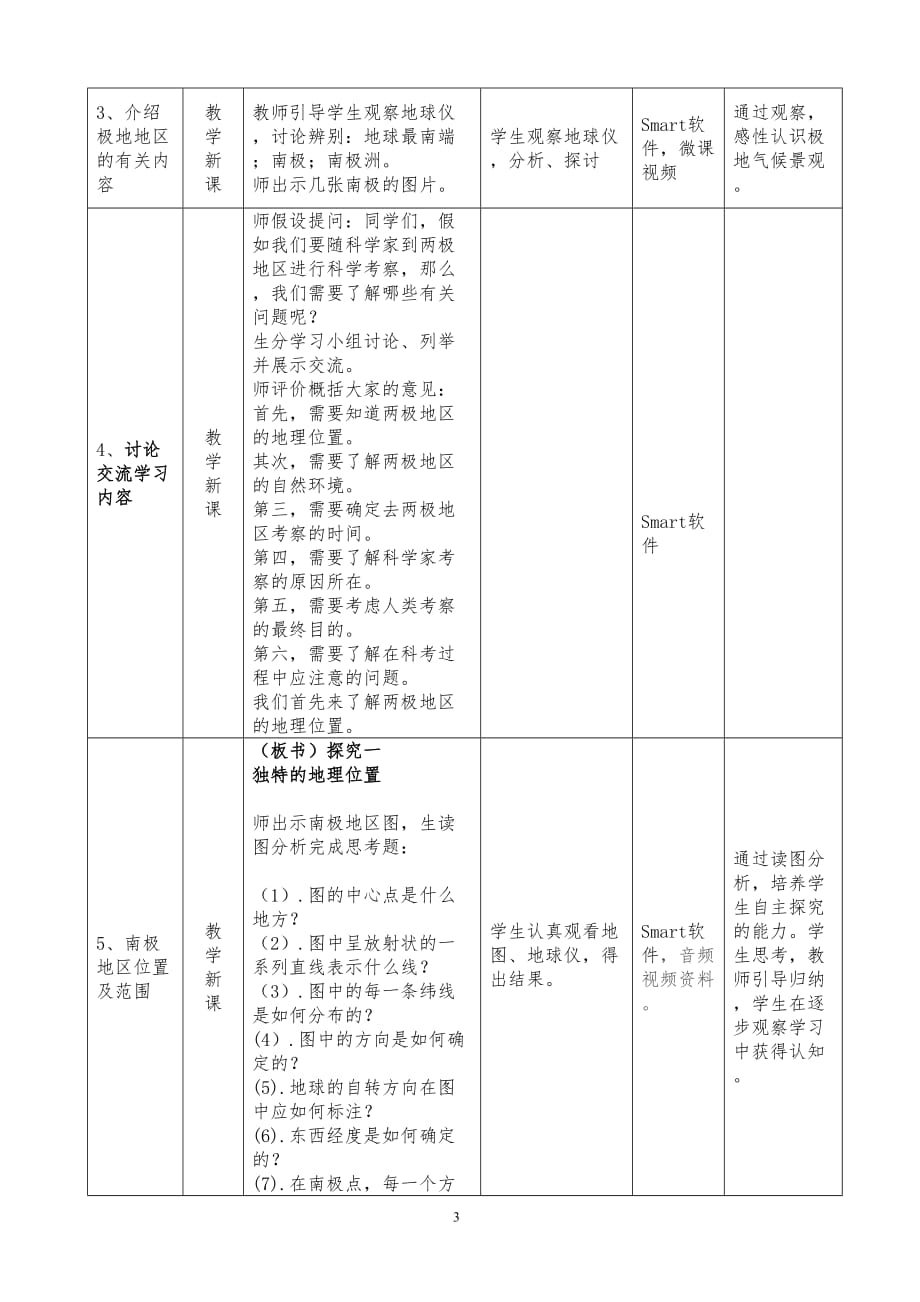 《极地地区》教学设计精品.doc_第3页