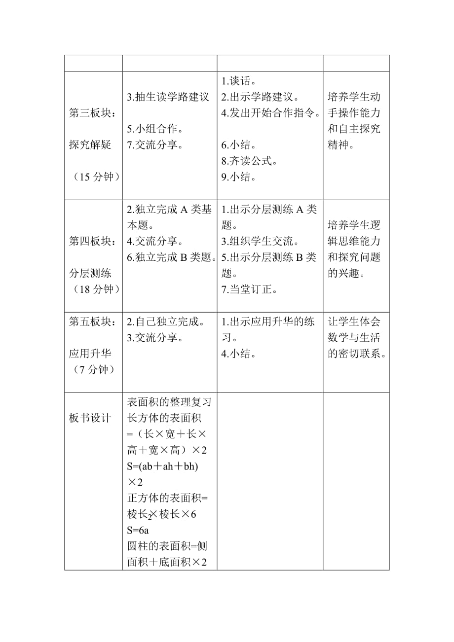 人教版六年级数学下册《表面积的整理复习》_第2页