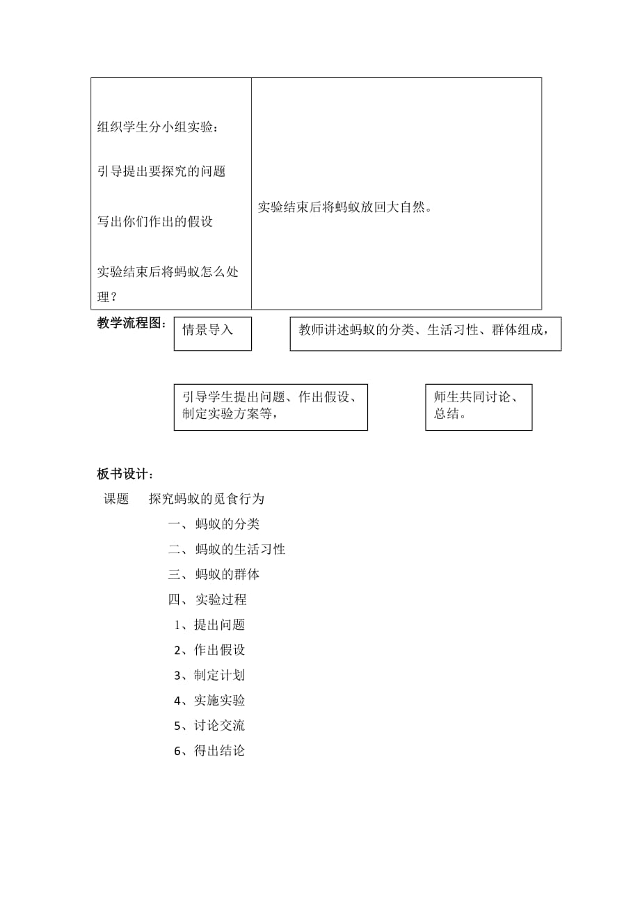 《探究蚂蚁的觅食行为》教学设计.doc_第4页