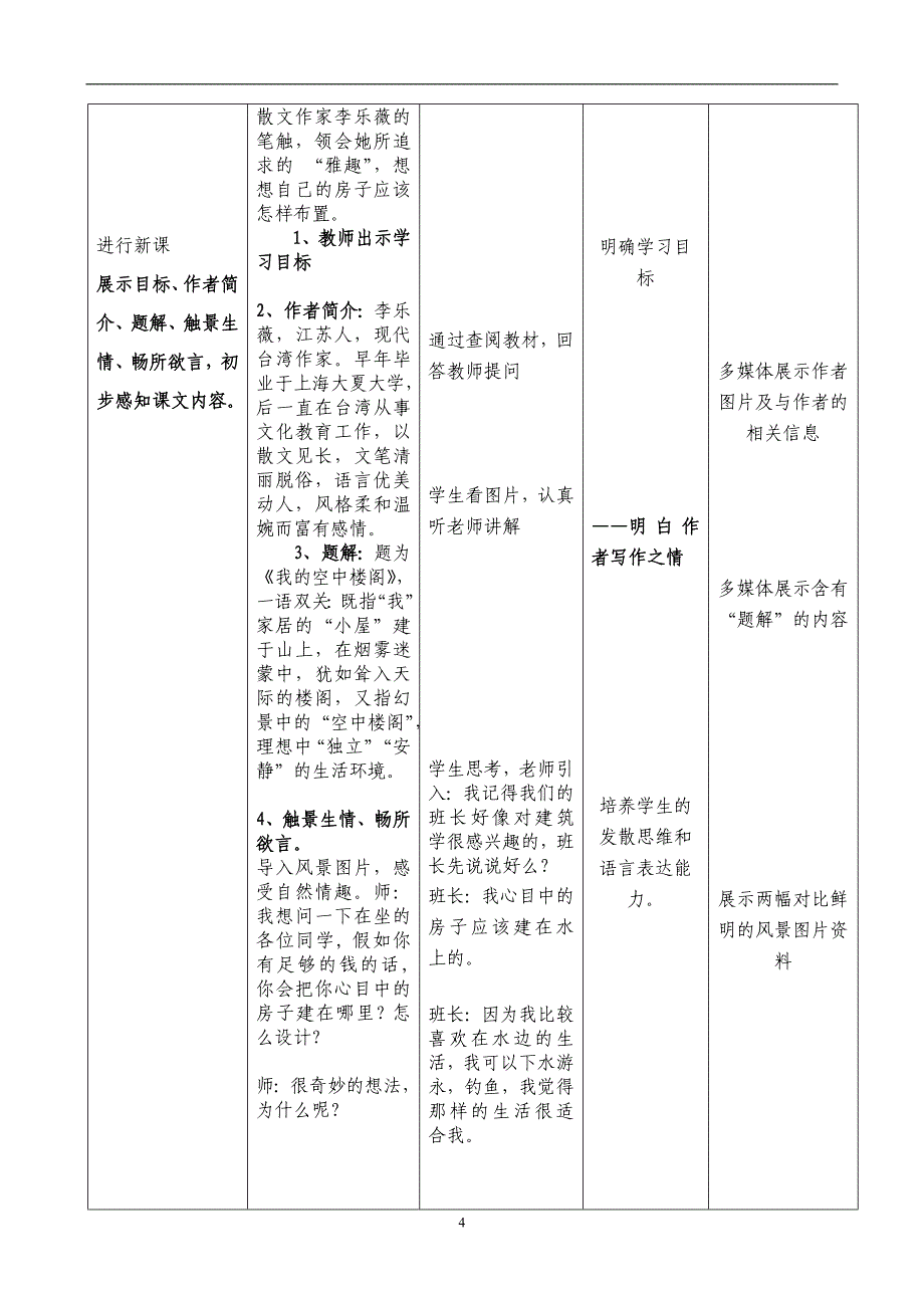 信息化教学设计——我的空中楼阁资料_第4页