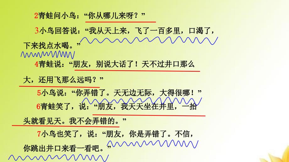 语文人教版二年级上册《坐井观天》第一课时教学课件_第4页