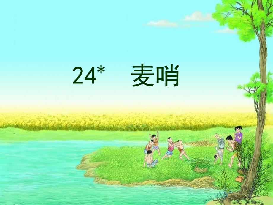 语文人教版四年级下册《麦哨》课件.麦哨(完美版)_第1页