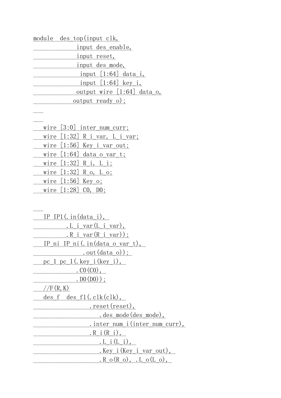 des加密算法verilog实现源代码资料_第1页