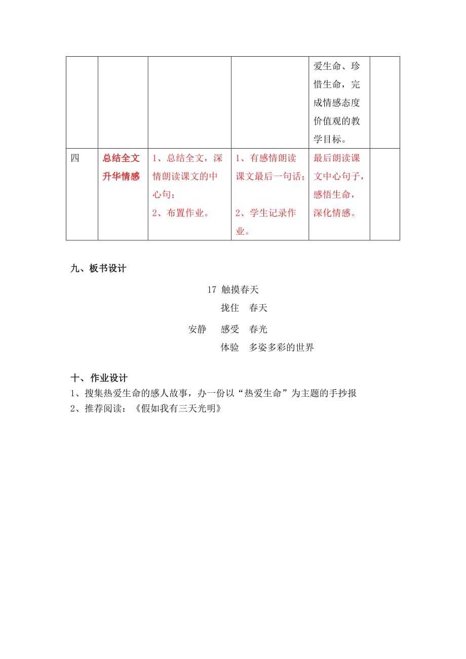 语文人教版四年级下册总结全文 深化情感_第4页