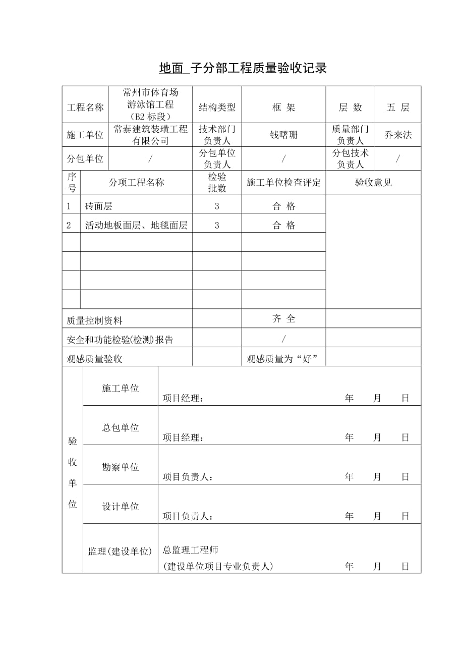 TJ4.3.0装饰分部工程质量验收记录_第2页