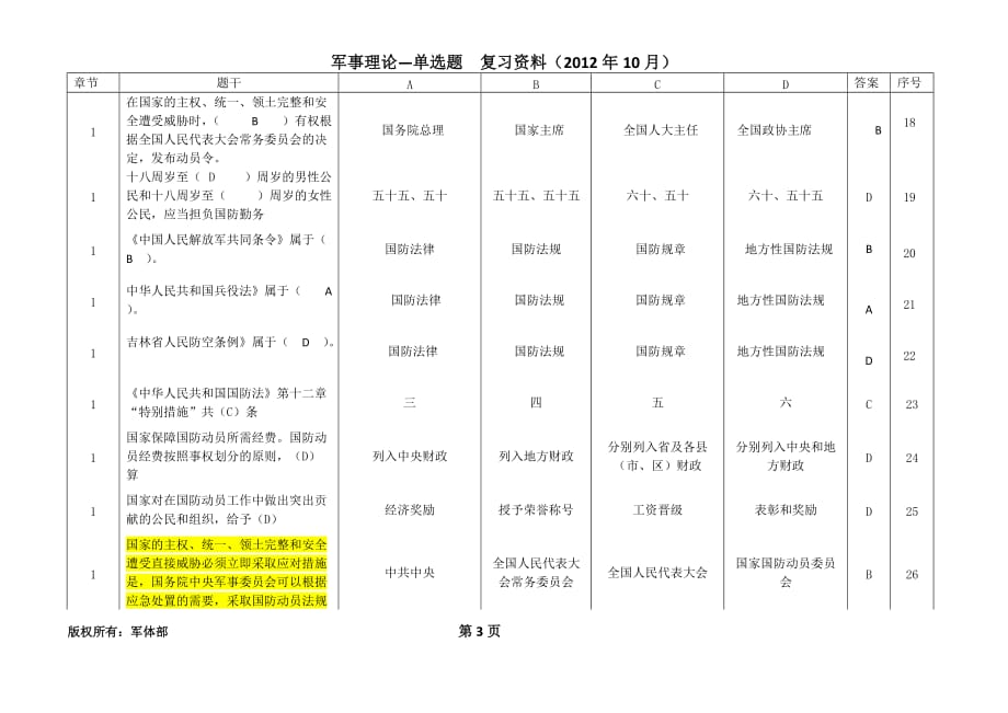 国防动员(单选题).doc_第3页