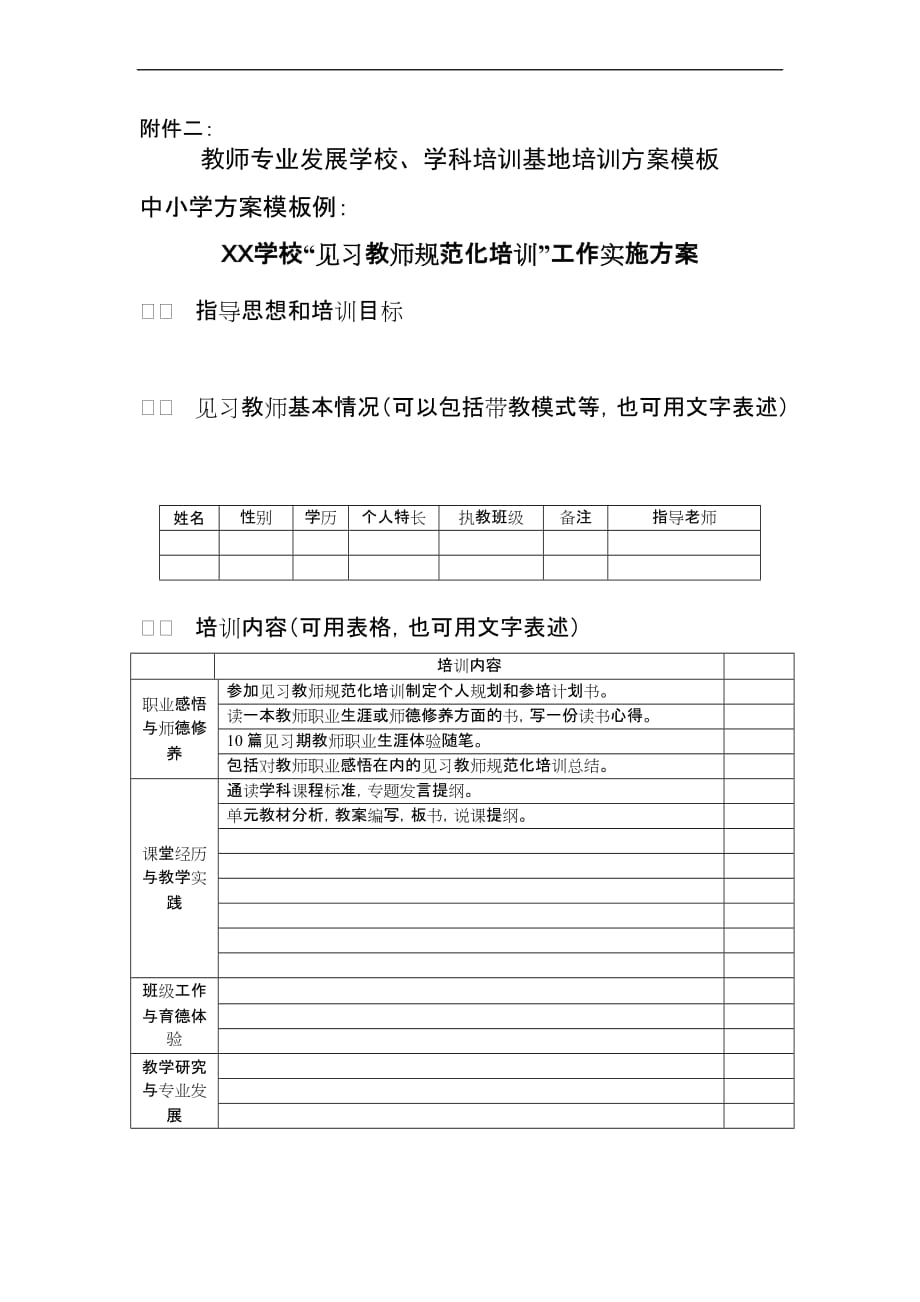 基地学校培训方案模板.doc_第1页