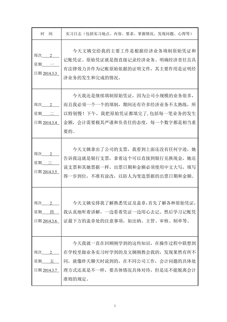 会计实习报告8周日志+1.doc_第2页