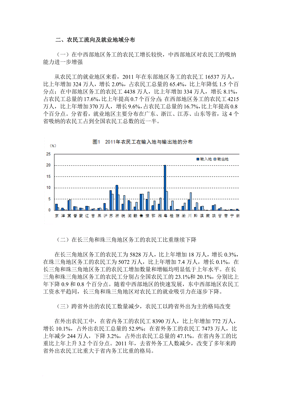 国家统计局2011年我国农民工调查监测报告_第2页