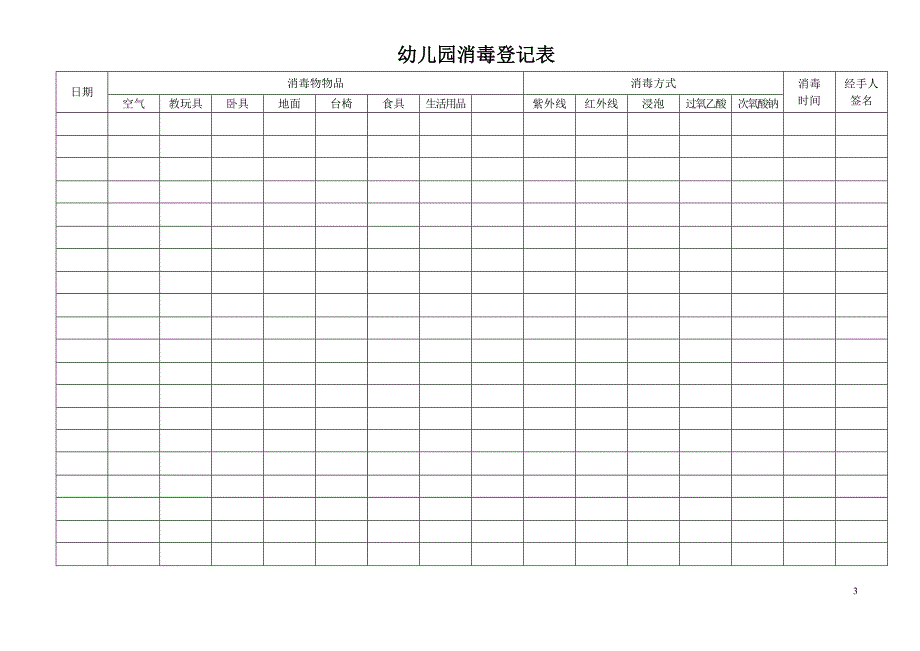 幼儿园常用十六种表格汇编_第3页