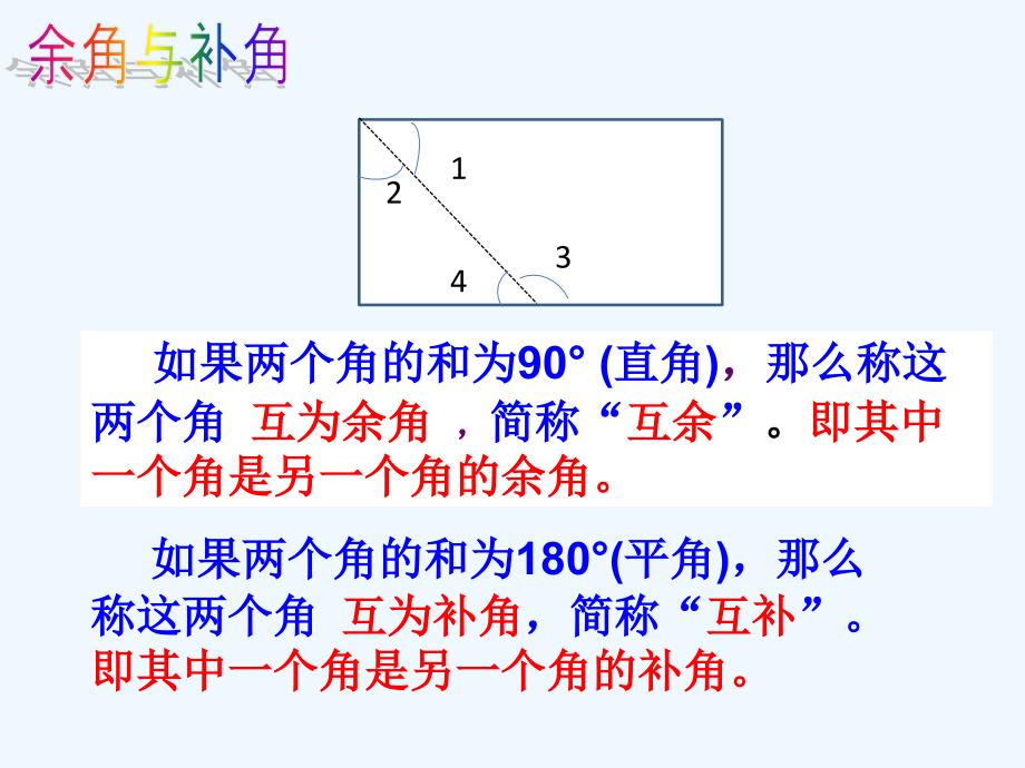 数学人教版七年级上册余角和补角及其性质_第3页