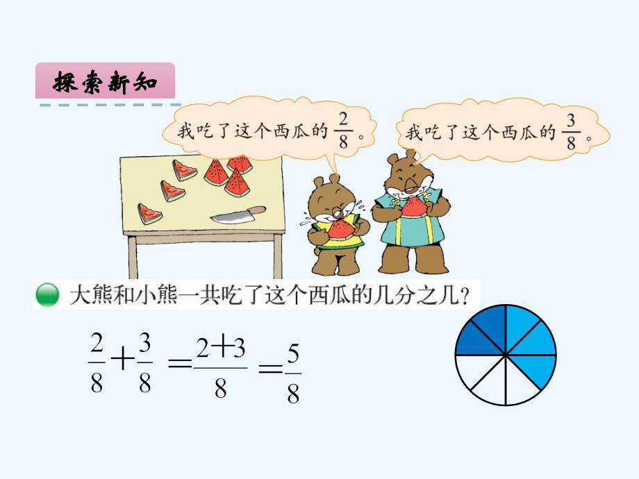 数学北师大版三年级下册小熊吃西瓜_第3页