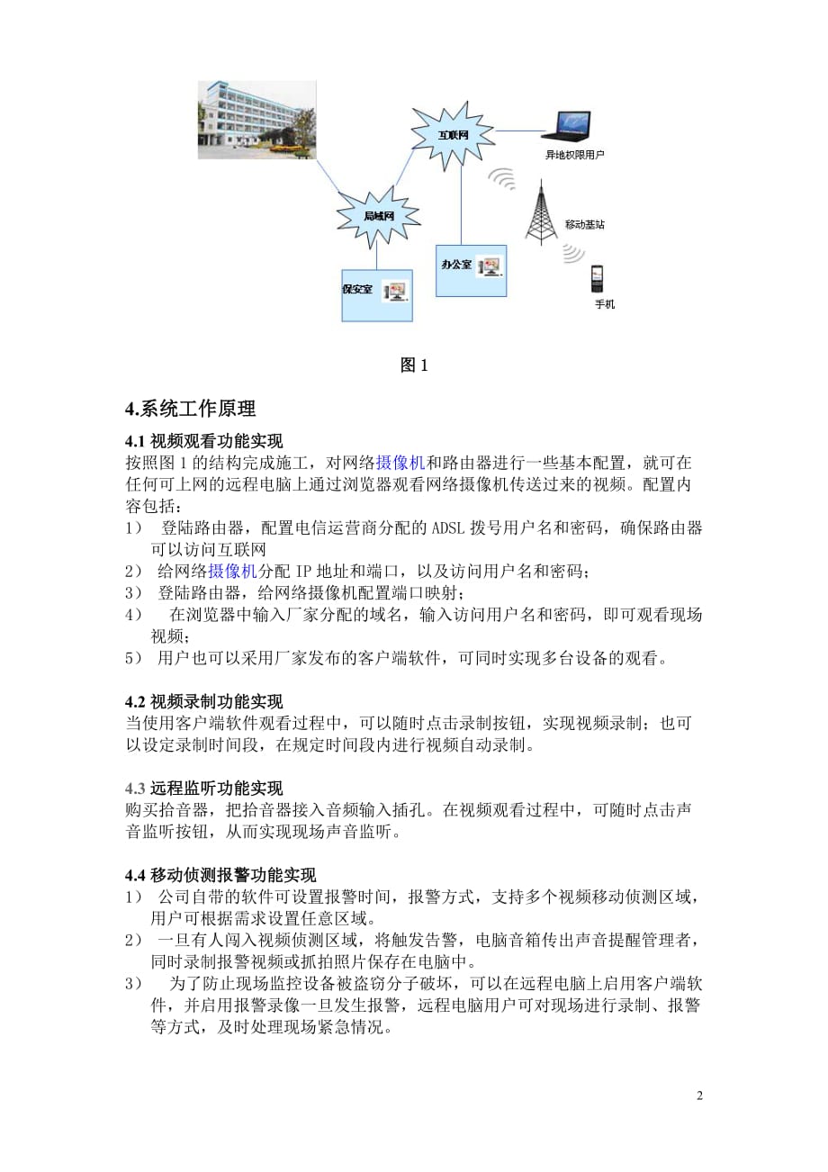 学生宿舍楼网络视频监控方案.doc_第2页