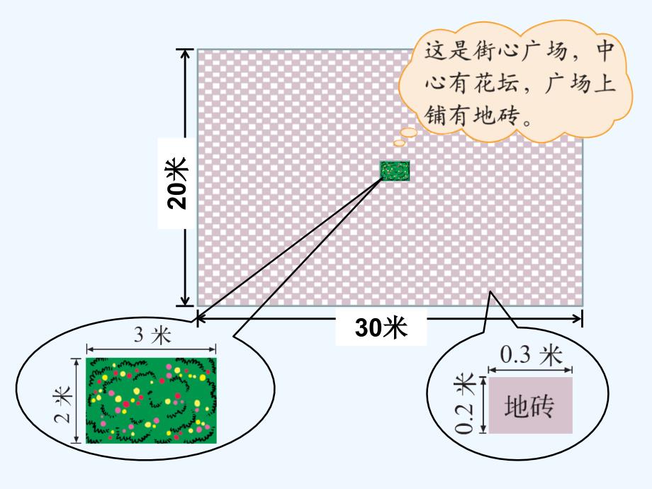 数学北师大版四年级下册街心广场课件_第2页