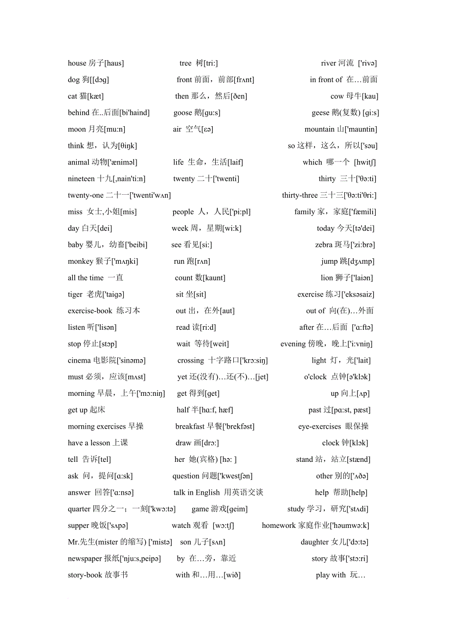 小学英语单词(带音标)句型及语法.doc_第4页