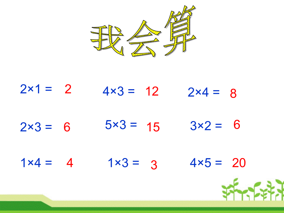 人教版小学数学二年级上册第四单元《2.2—6的乘法口诀》PPT1_第2页