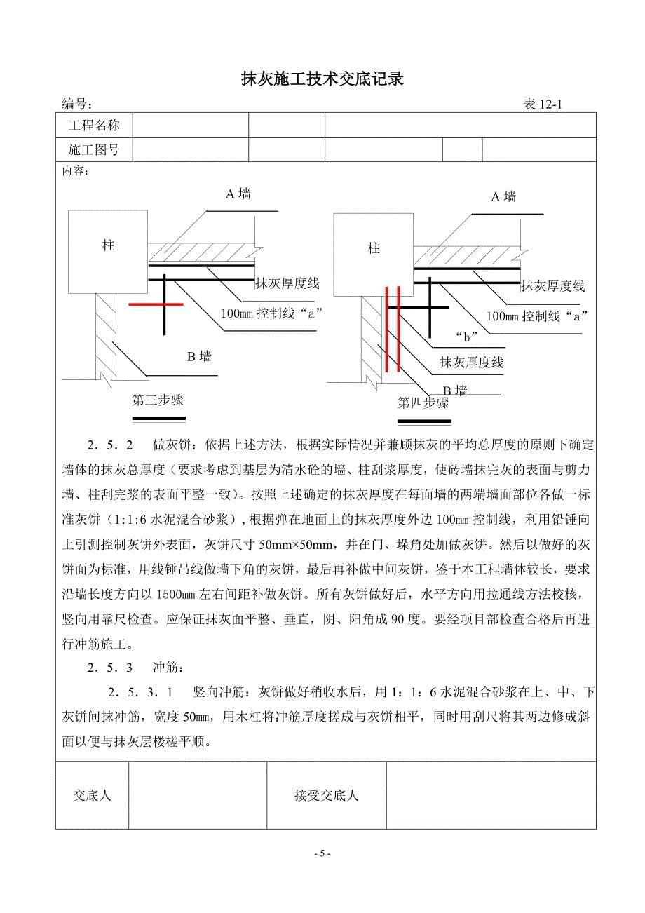 抹灰工程施工专业技术交底_第5页