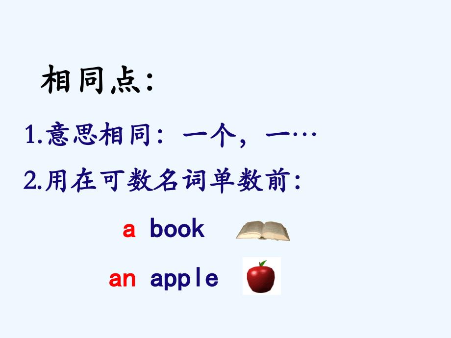 英语人教版三年级上册a和an的用法区别_第3页