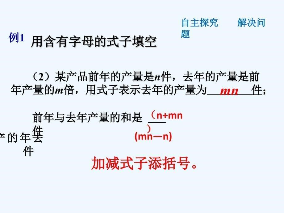 数学人教版七年级上册整式-----用字母表示数_第5页