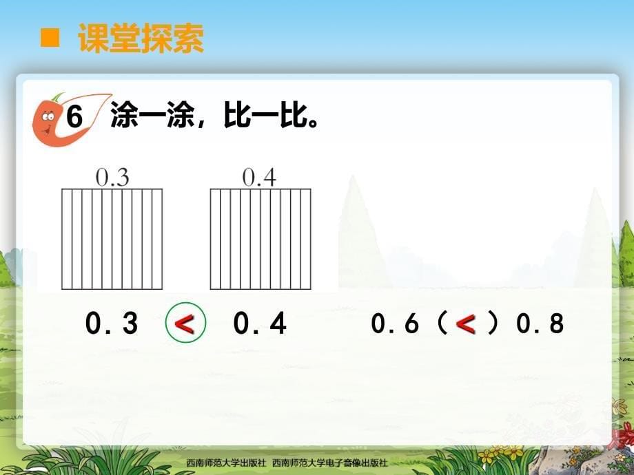 西师版小学数学三年级下册44小数的初步认识3_第5页