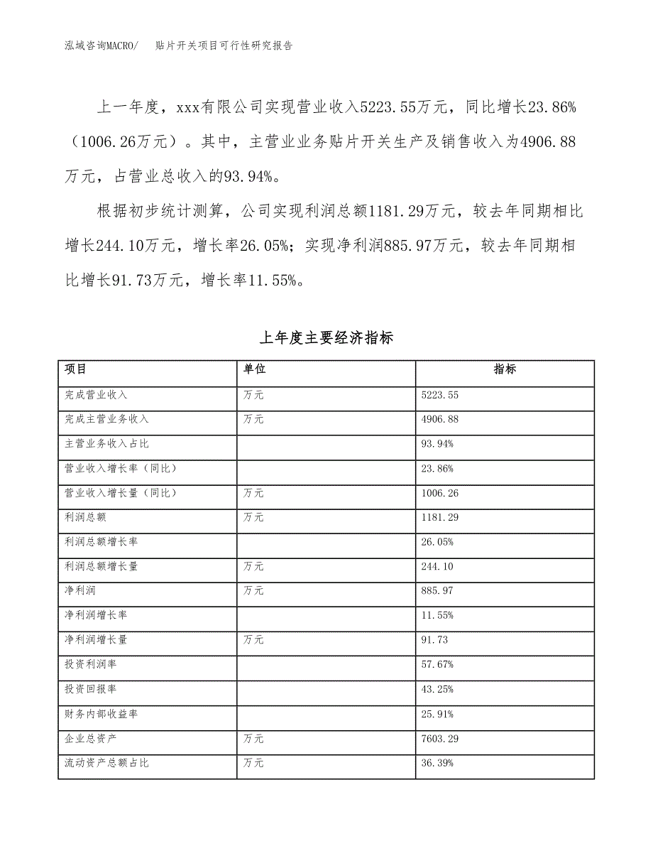 贴片开关项目可行性研究报告（总投资3000万元）（12亩）_第4页