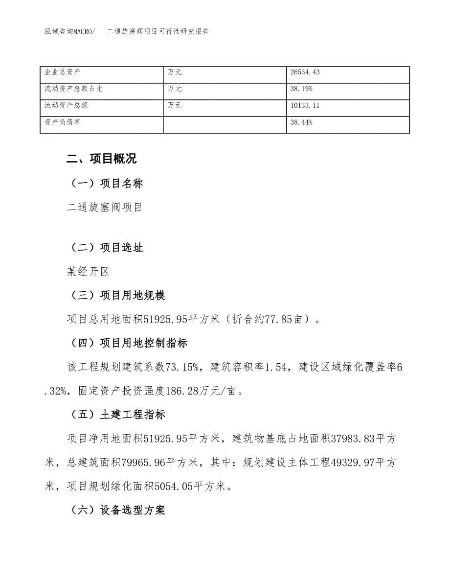 二通旋塞阀项目可行性研究报告（总投资17000万元）（78亩）_第5页