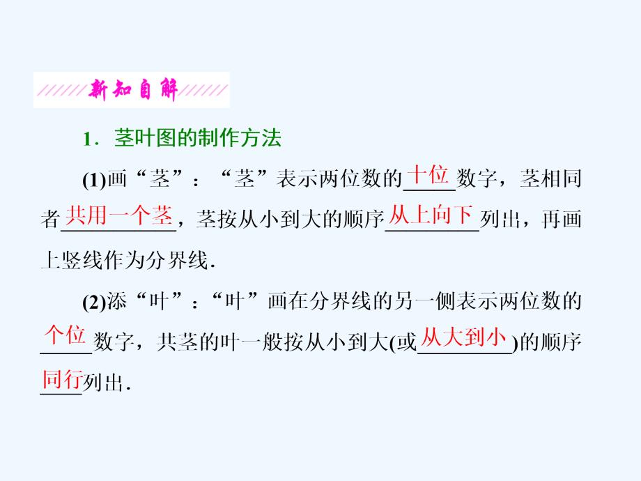 2017-2018高中数学第2章统计2.2总体分布的估计第2课时茎叶图苏教必修3(1)_第3页