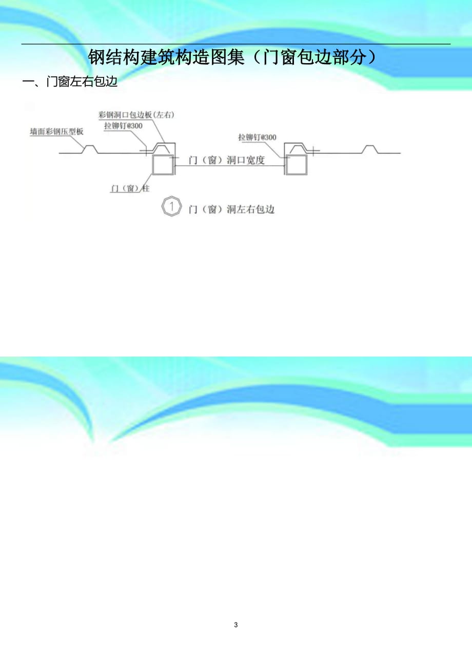 钢结构建筑构造图集门窗包边部分_第3页