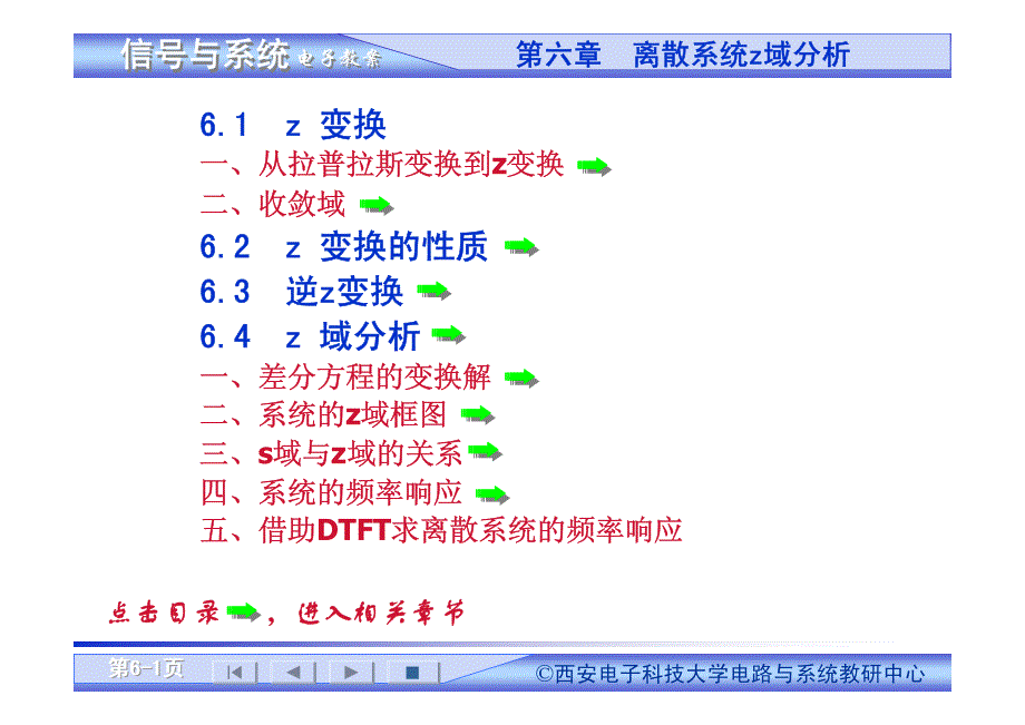 西电信号与系统chapter6_第1页