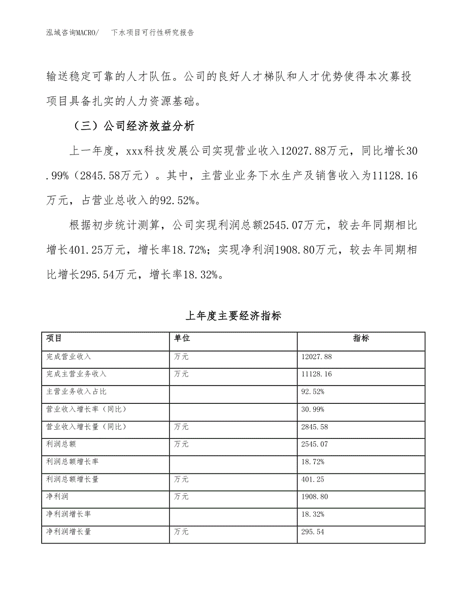 下水项目可行性研究报告（总投资11000万元）（46亩）_第4页