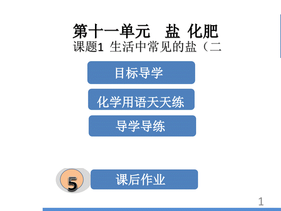 最新人教版化学全国百校优秀教案课题1生活中常见的盐(2)_第1页