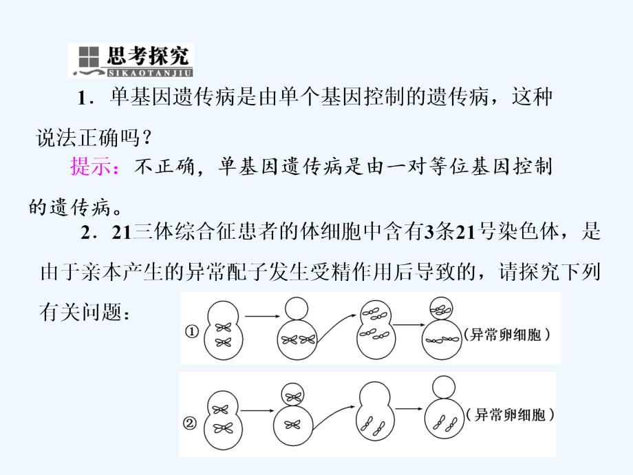 2017高中生物 第5章 基因突变及其他变异 第3节 人类遗传病 新人教版必修2_第4页