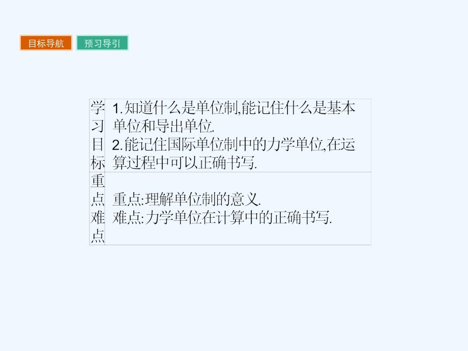 2017秋高中物理第四章力与运动4.7力学单位粤教必修1_第2页