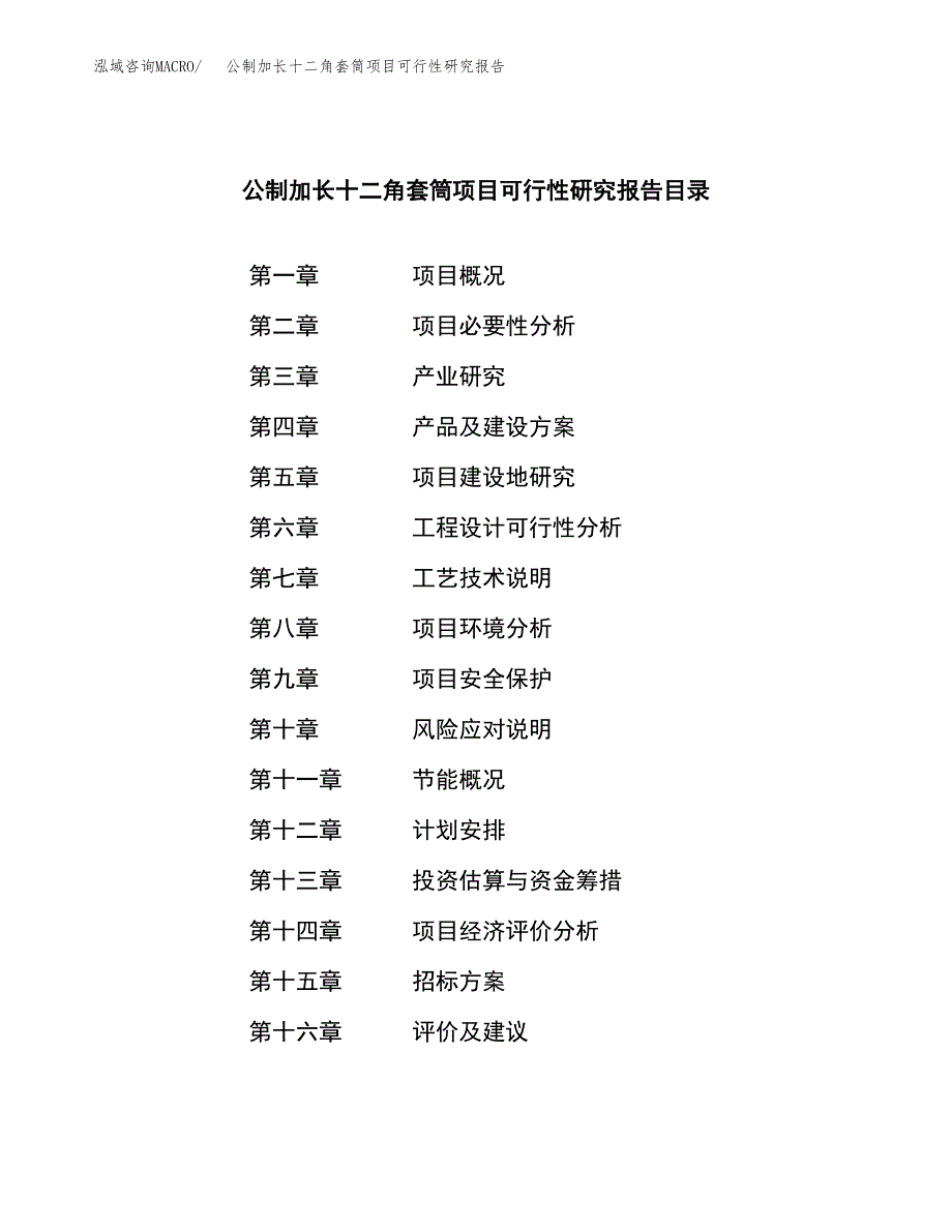 公制加长十二角套筒项目可行性研究报告（总投资13000万元）（49亩）_第2页