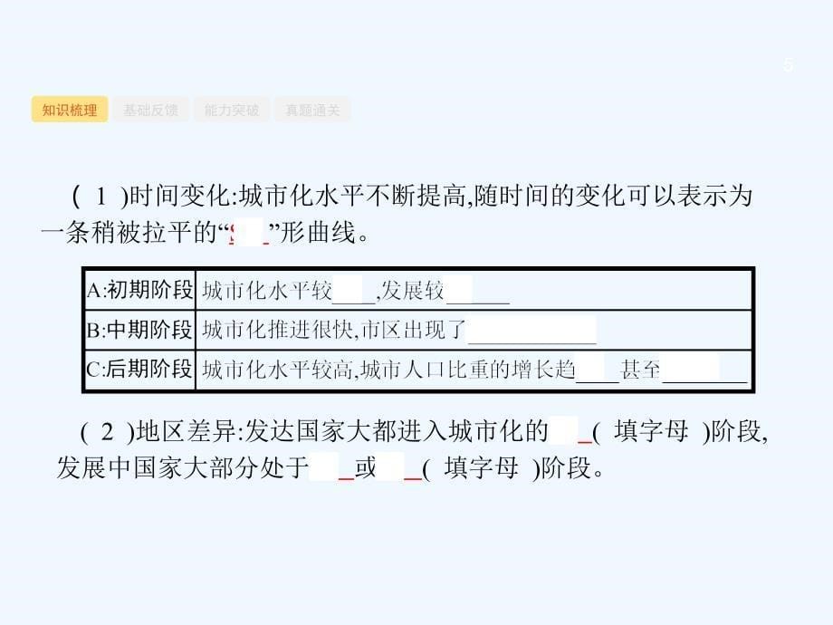 2018届高考地理一轮复习8.2城化新人教_第5页