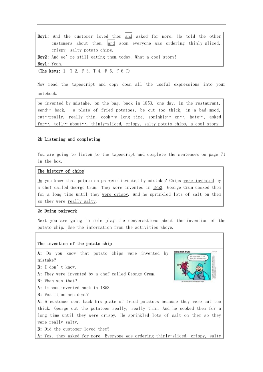 unit 9《when was it invented_section b》教案1（人教新目标九年级）_第2页