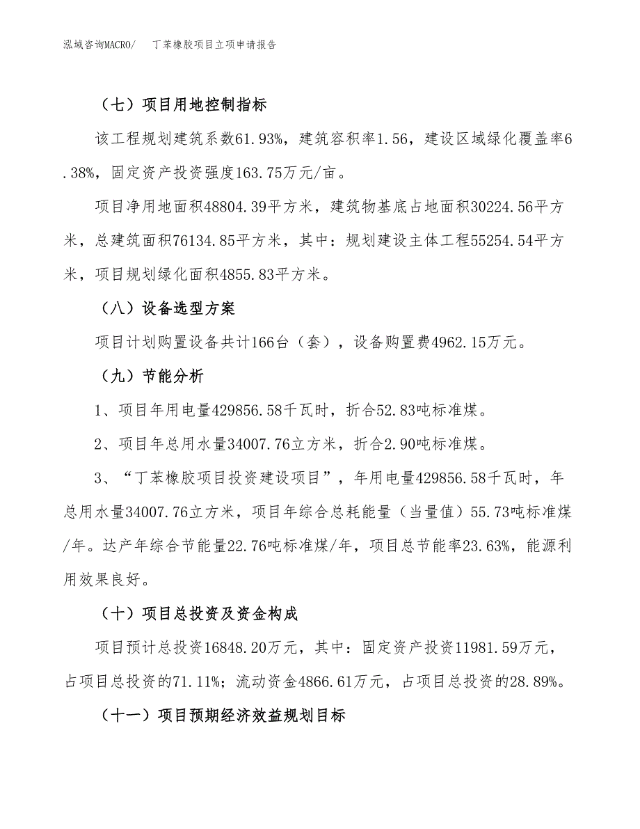 关于建设丁苯橡胶项目立项申请报告模板（总投资17000万元） (1)_第3页