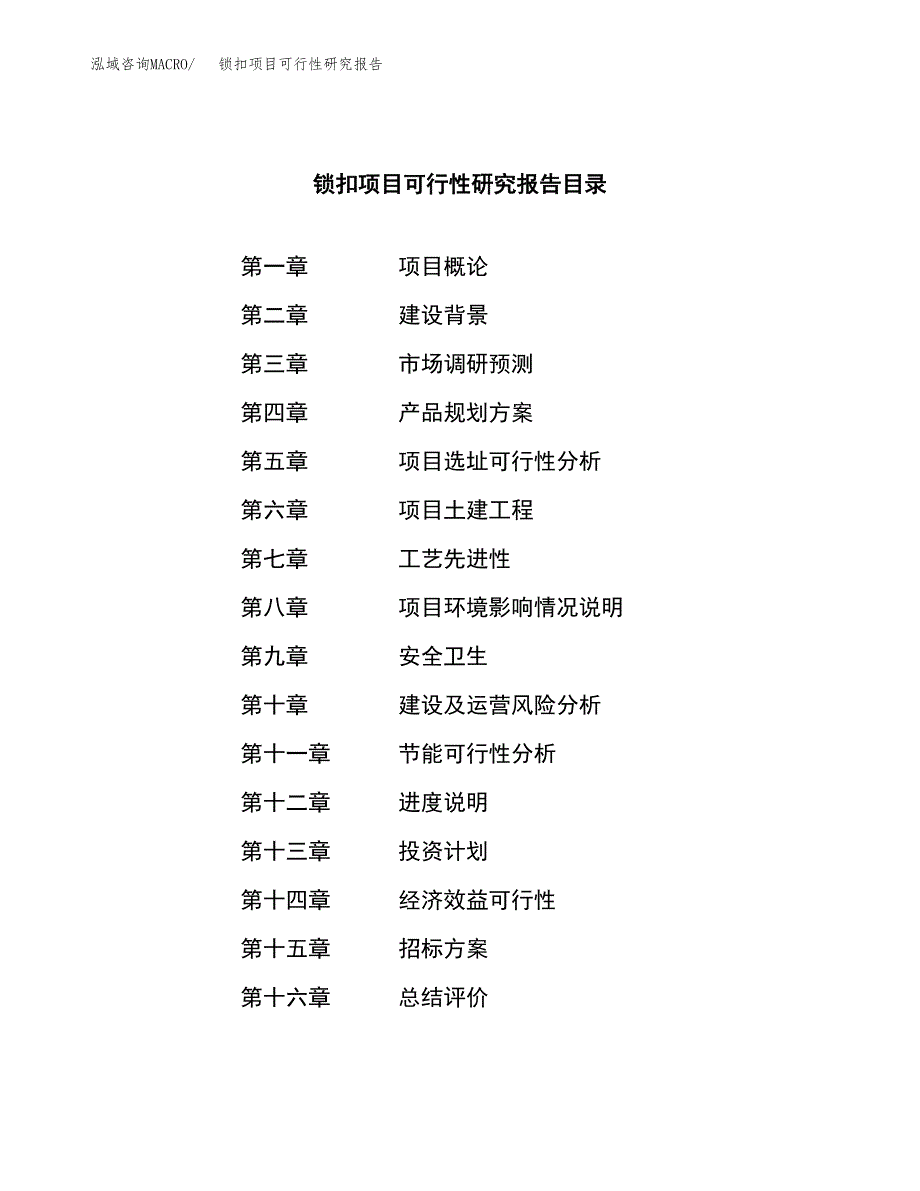 锁扣项目可行性研究报告（总投资13000万元）（51亩）_第2页