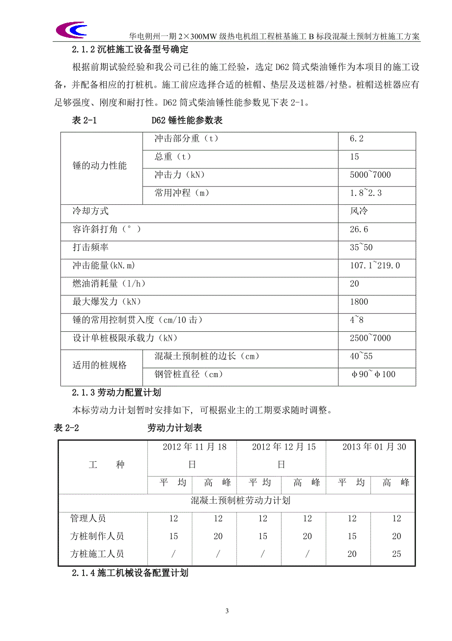 混凝土预制方桩施工实施方案标准_第4页