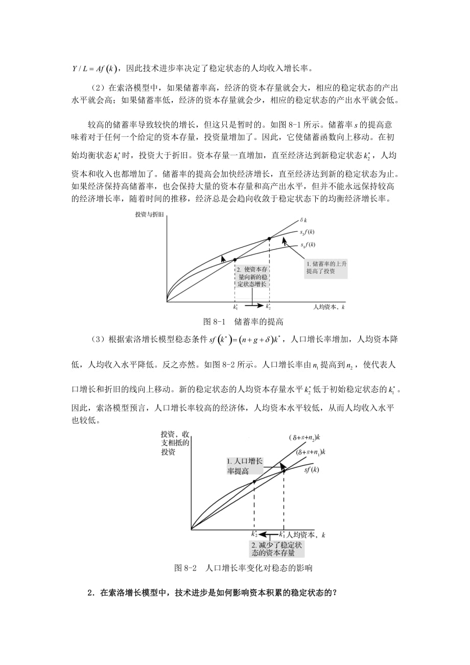 曼昆《宏观经济学》(第6、7版)习题精编详解(第8章经济增长ⅱ：技术、经验和政策)_第4页