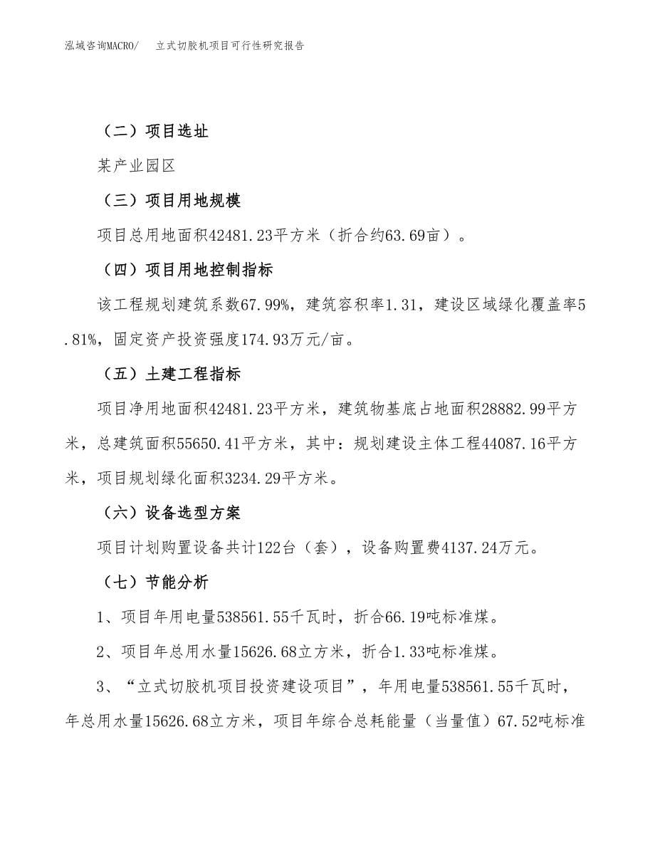 立式切胶机项目可行性研究报告（总投资15000万元）（64亩）_第5页