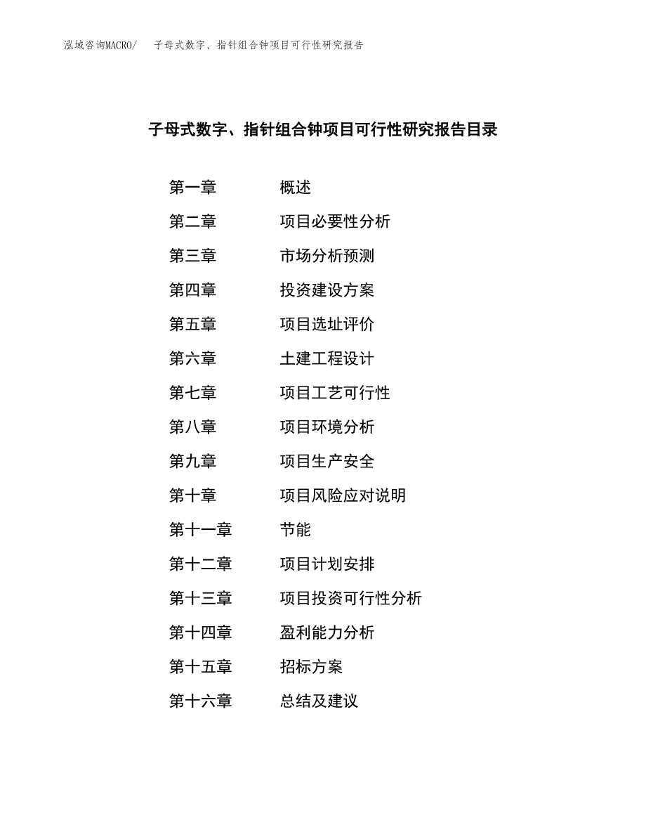 子母式数字、指针组合钟项目可行性研究报告（总投资9000万元）（36亩）_第2页