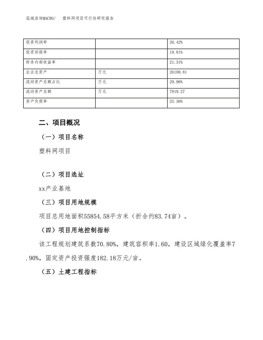 塑料网项目可行性研究报告（总投资17000万元）（84亩）_第5页