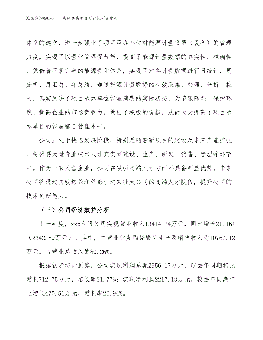 陶瓷磨头项目可行性研究报告（总投资11000万元）（49亩）_第4页