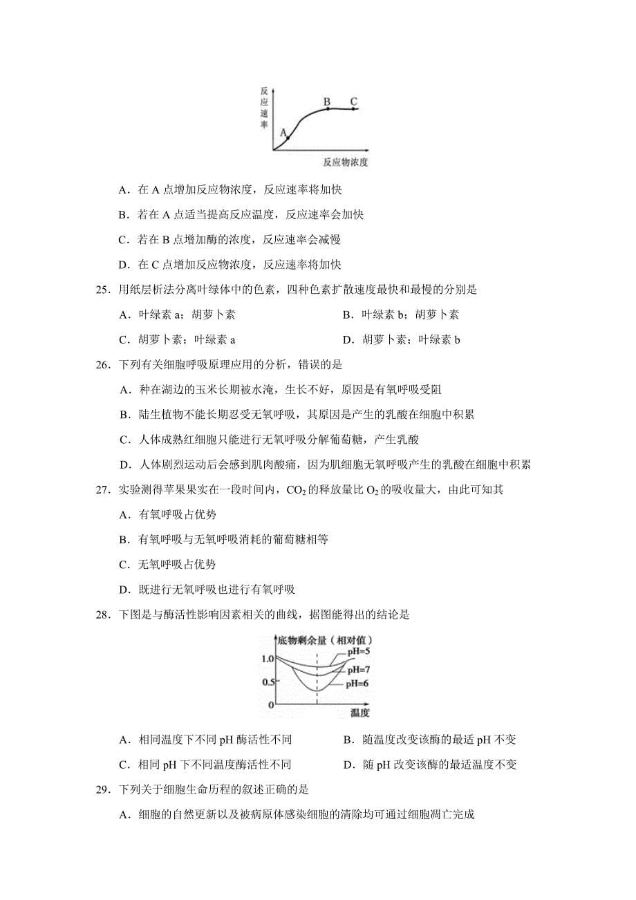 （教育精品）山东省滕州市第三中学2014年高一上学期期末考试生物试卷_第5页