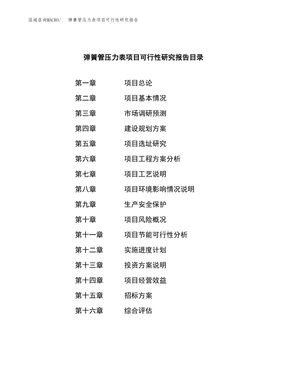 弹簧管压力表项目可行性研究报告（总投资19000万元）（88亩）_第2页