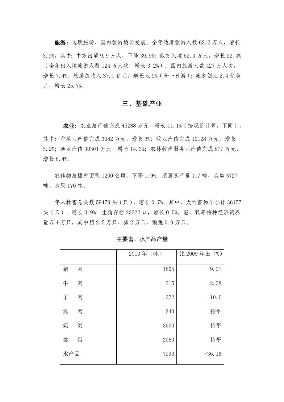 满洲里市2001-2010年国民经济和社会发展_第4页