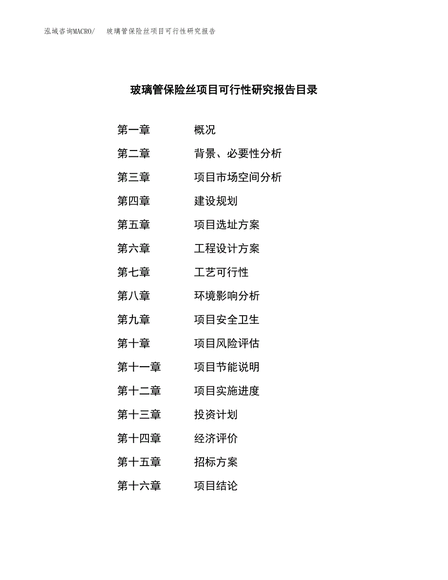 玻璃管保险丝项目可行性研究报告（总投资9000万元）（42亩）_第2页